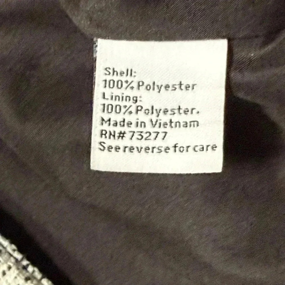 Nine West Black & White Tweed One Button Blazer - Picture 6 of 6